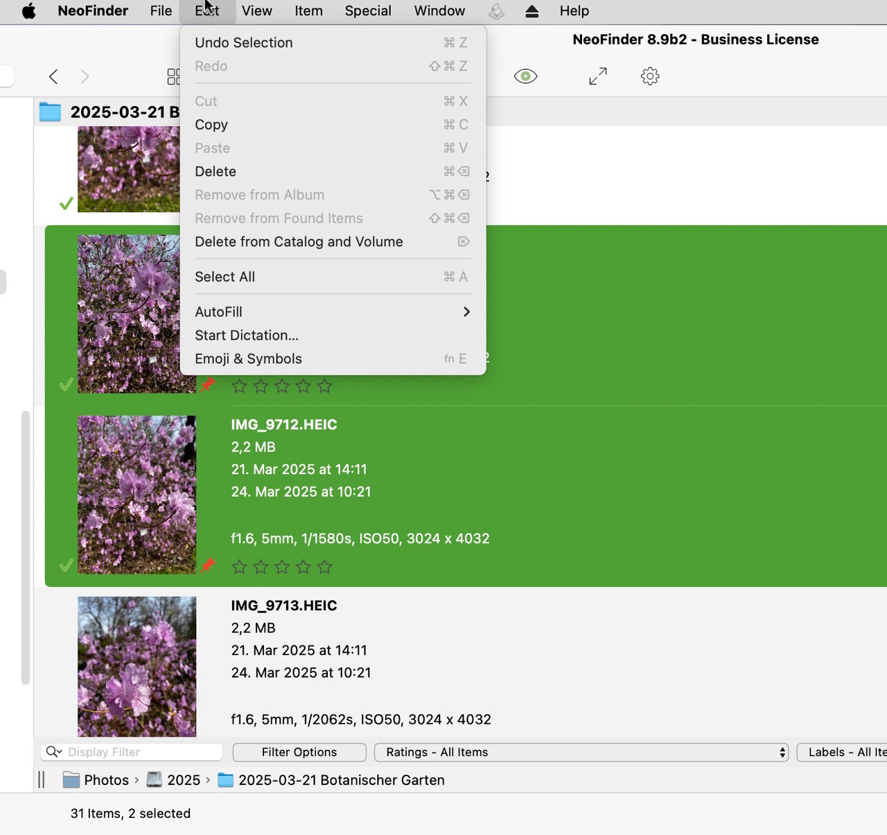 undo selection in all five view styles.jpg