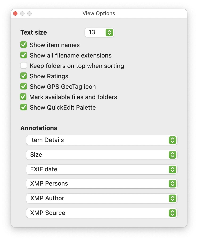 QuickEdit View Settings Option.jpg